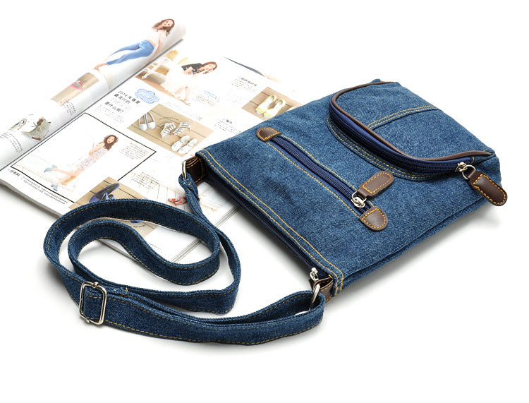 Bolso de hombro de mezclilla azul al por mayor